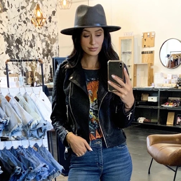 NWT! - Vero Moda | Kerri Biker Faux Leather Jacket - Picture 7 of 16